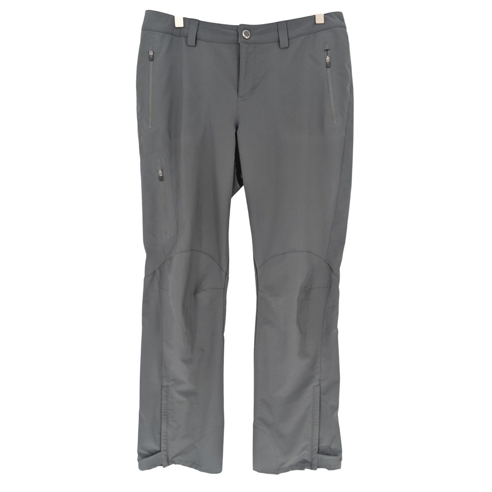 REI Technical Hiking Pants Women 10 Gray Articulated Knee Outdoor Utility Trail